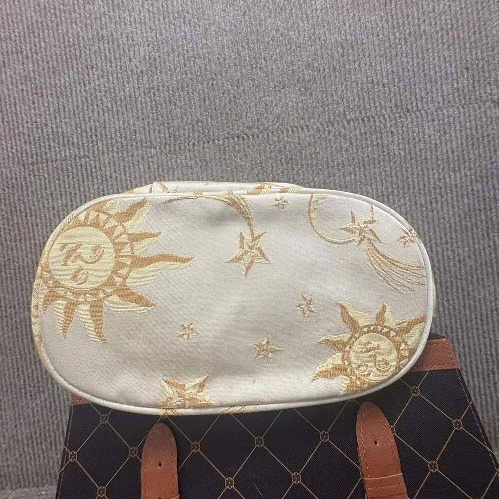 Vintage 90’s Celestial Train Case With Strap Sun Moon